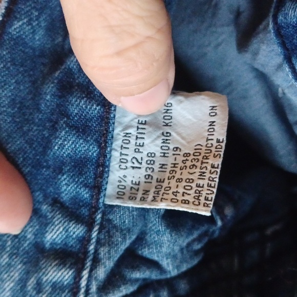 Vintage Brittania high waisted tapered jeans 12P (29" waist 12" rise 27" inseam) - Picture 6 of 6